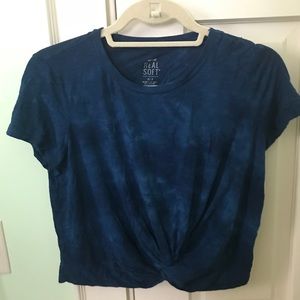 Aerie Twist Front Baby Tee